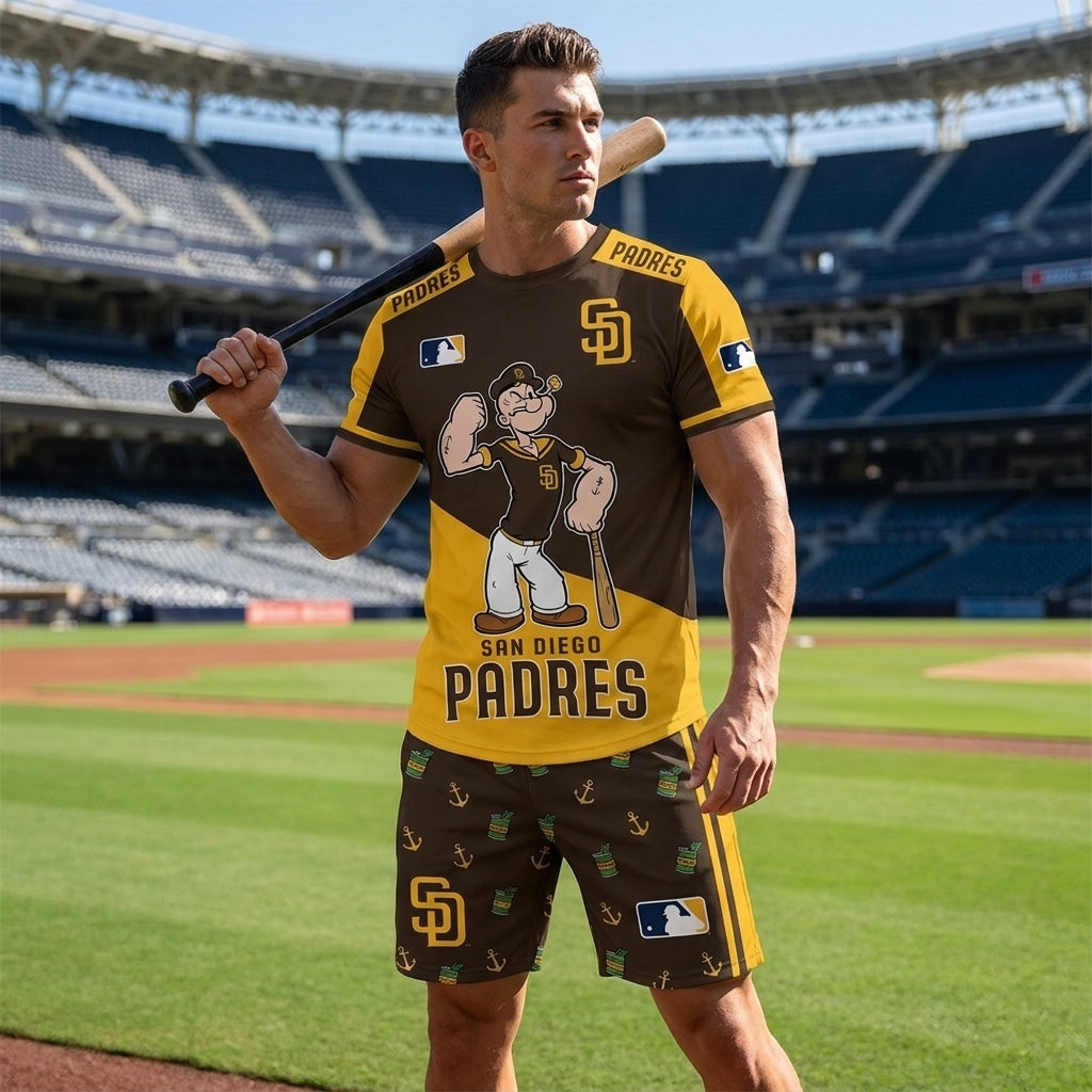 Strong Sailor Baseball Fan T-Shirt And Shorts Set — Sport Outfit Combo | 30 Teams Available - Custom Fan Apparel Image 18