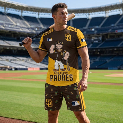 Strong Sailor Baseball Fan T-Shirt And Shorts Set — Sport Outfit Combo | 30 Teams Available - Custom Fan Apparel Image 18