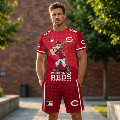 Strong Sailor Baseball Fan T-Shirt And Shorts Set — Sport Outfit Combo | 30 Teams Available