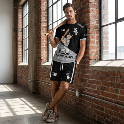 Strong Sailor Baseball Fan T-Shirt And Shorts Set — Sport Outfit Combo | 30 Teams Available