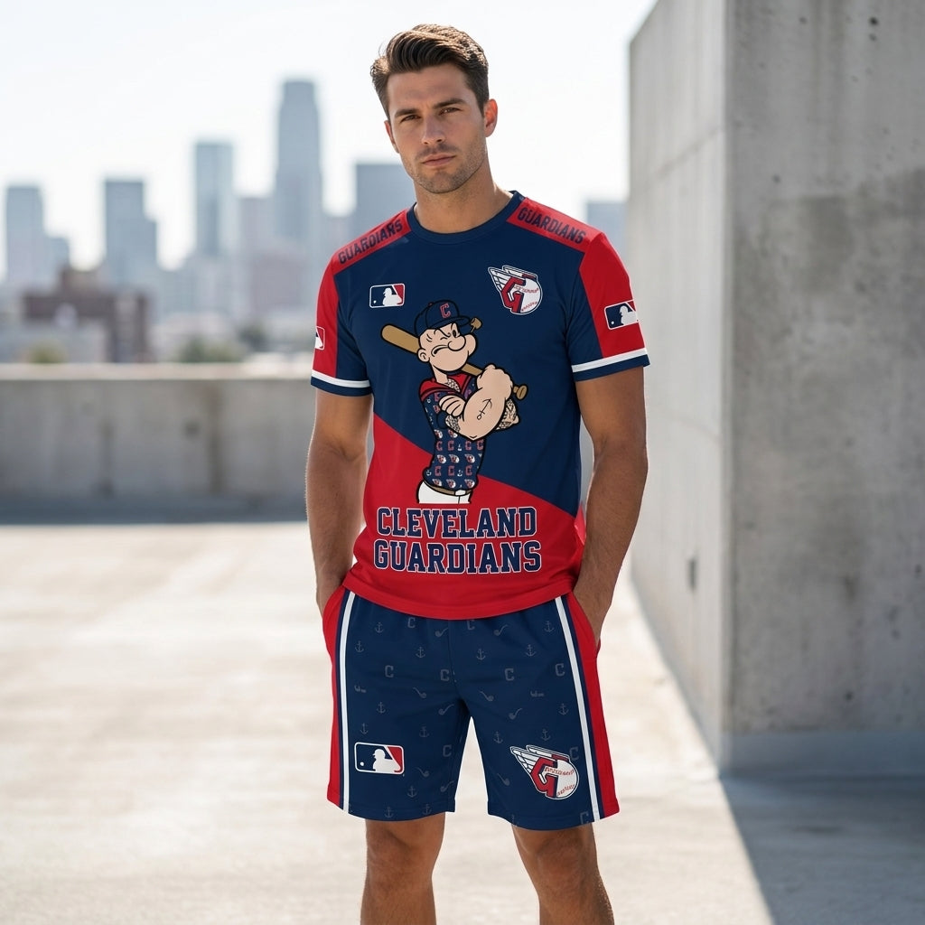 Strong Sailor Baseball Fan T-Shirt And Shorts Set — Sport Outfit Combo | 30 Teams Available