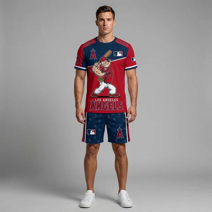 Strong Sailor Baseball Fan T-Shirt And Shorts Set — Sport Outfit Combo | 30 Teams Available