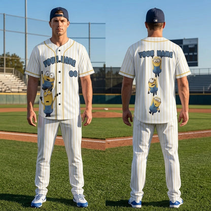 Personalized Baseball Jersey — Custom Name Number Cartoon Character Jersey — Funny Baseball Fan Gift - Custom Fan Apparel Image 6