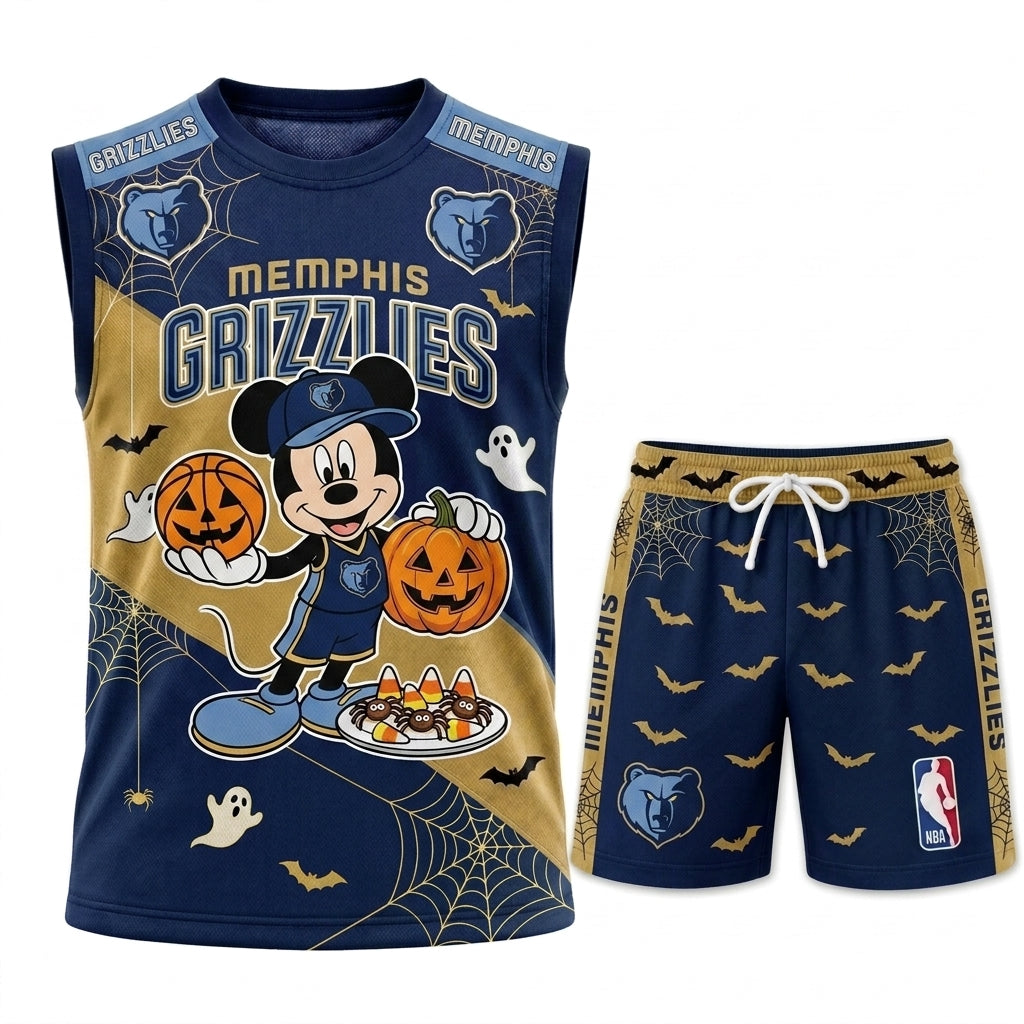 Limited Halloween Fan Set — Cartoon Mouse Basketball Jersey + Shorts | 30 Teams - Custom Fan Apparel Image 19