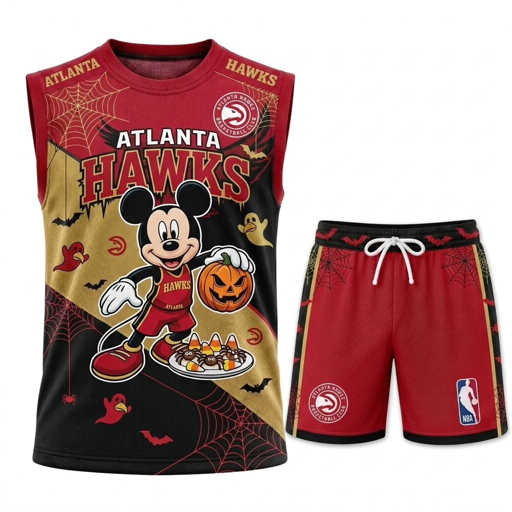 Limited Halloween Fan Set — Cartoon Mouse Basketball Jersey + Shorts | 30 Teams