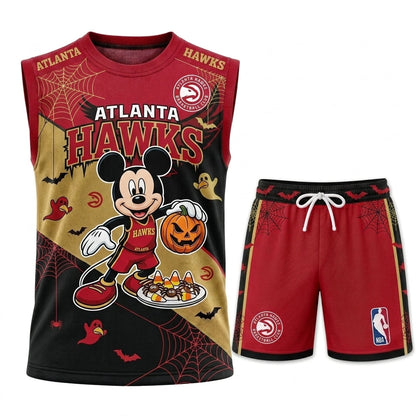 Limited Halloween Fan Set — Cartoon Mouse Basketball Jersey + Shorts | 30 Teams