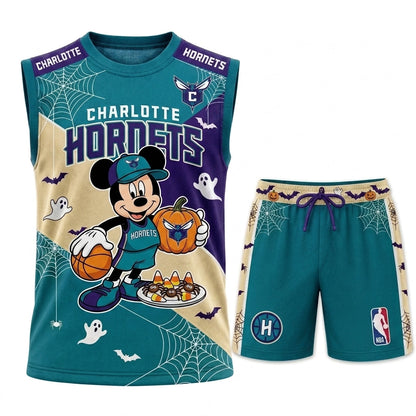 Limited Halloween Fan Set — Cartoon Mouse Basketball Jersey + Shorts | 30 Teams