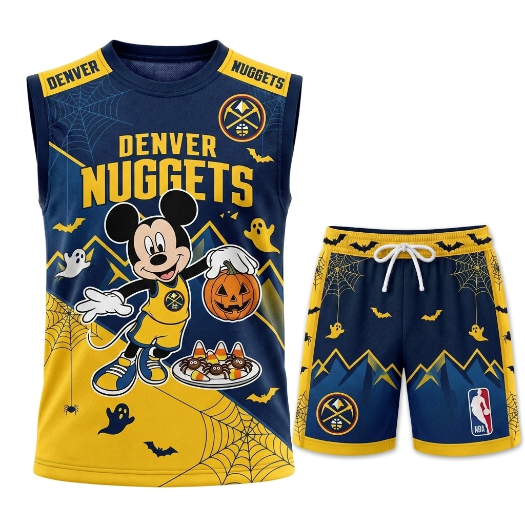 Limited Halloween Fan Set — Cartoon Mouse Basketball Jersey + Shorts | 30 Teams