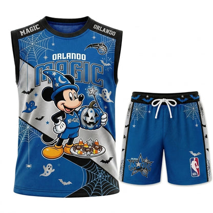 Limited Halloween Fan Set — Cartoon Mouse Basketball Jersey + Shorts | 30 Teams - Custom Fan Apparel Image 9