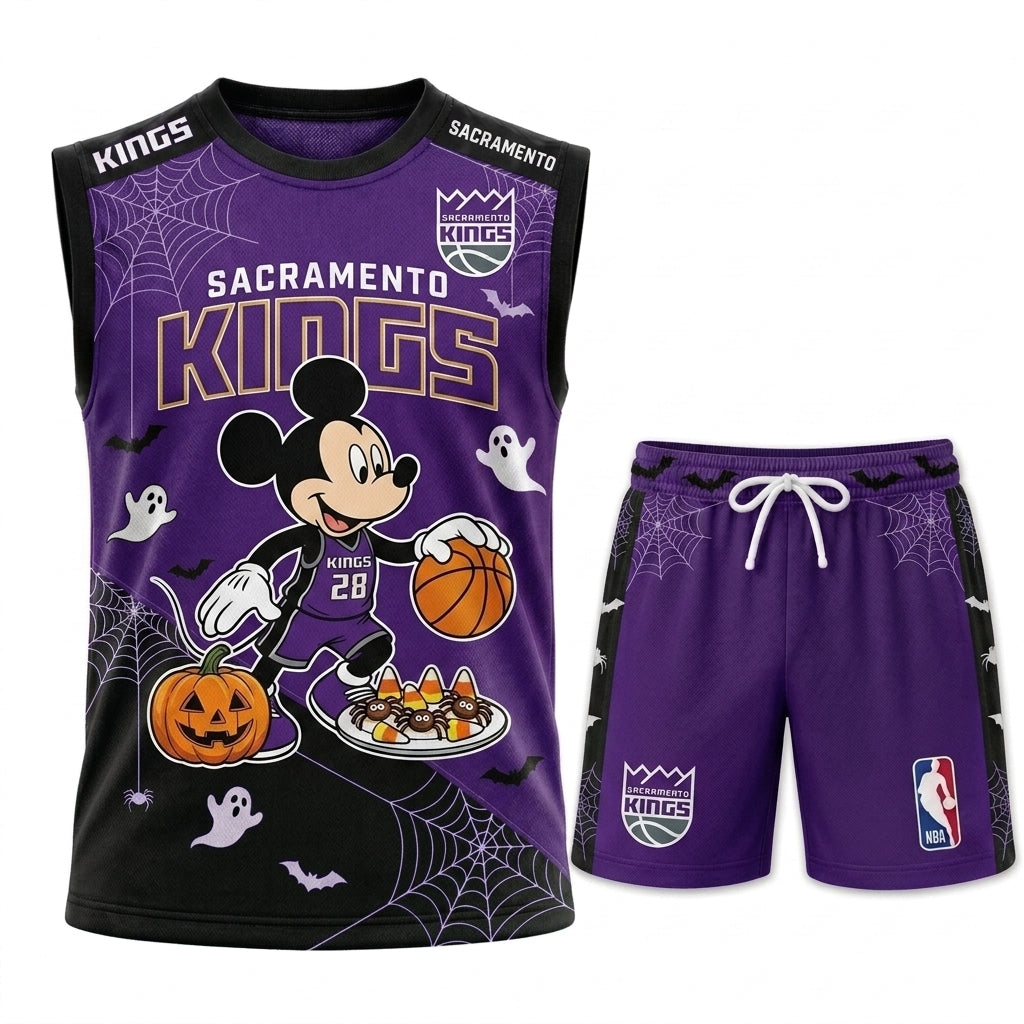 Limited Halloween Fan Set — Cartoon Mouse Basketball Jersey + Shorts | 30 Teams - Custom Fan Apparel Image 13