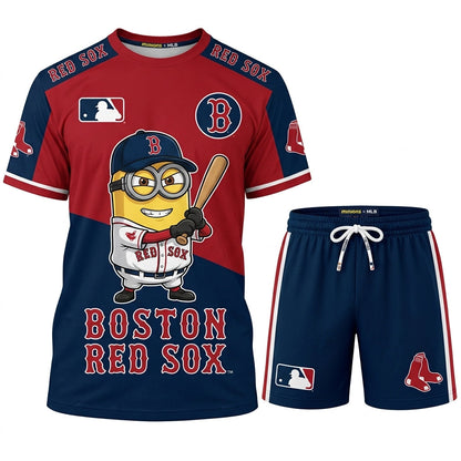 Minions MLB Baseball Fan Set — T-Shirt & Shorts | All 30 Teams Available - Custom Fan Apparel Image 5