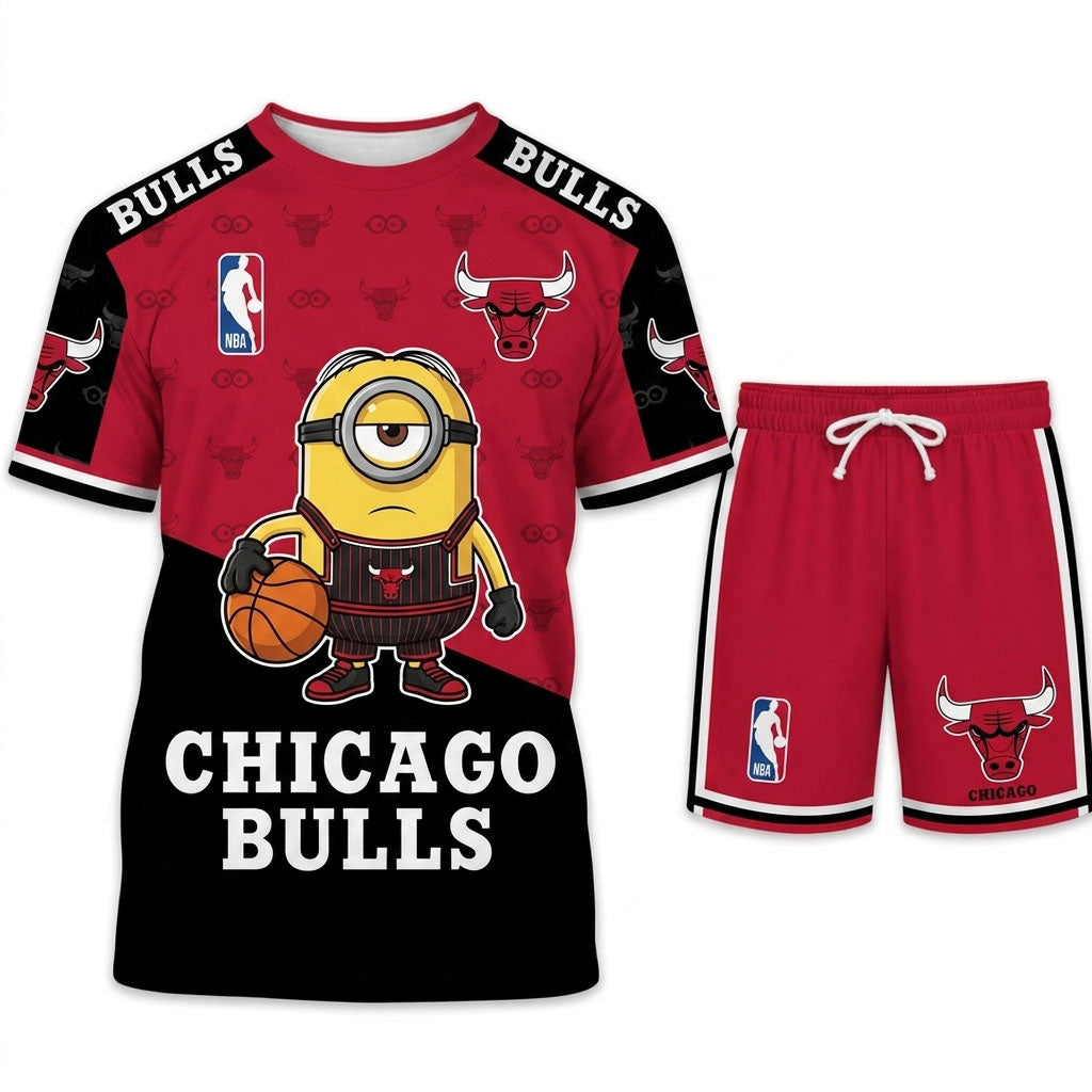 Minions NBA Basketball Fan Set — T-Shirt & Shorts | All 30 Teams Available - Custom Fan Apparel Image 8