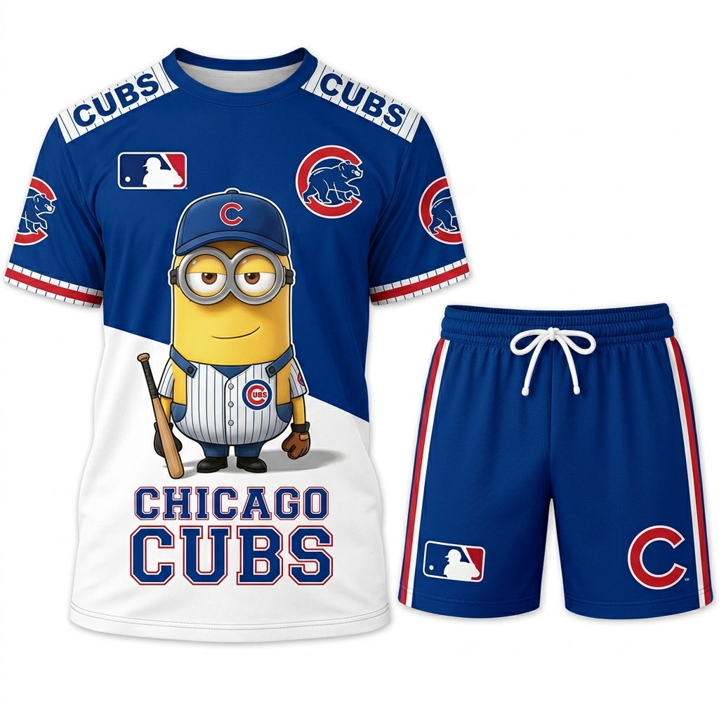 Minions MLB Baseball Fan Set — T-Shirt & Shorts | All 30 Teams Available