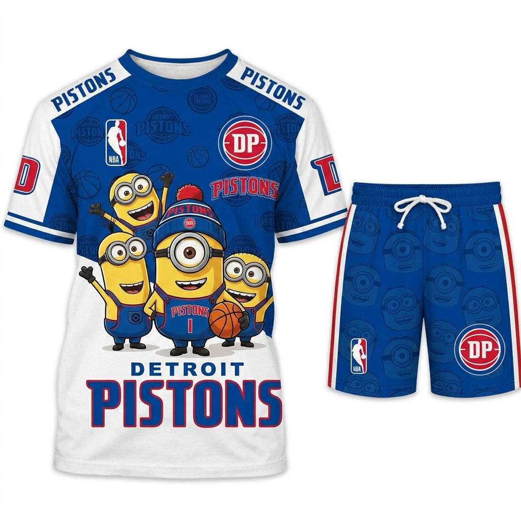 Minions NBA Basketball Fan Set — T-Shirt & Shorts | All 30 Teams Available - Custom Fan Apparel Image 12
