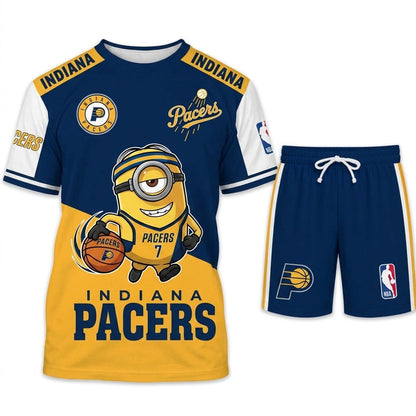 Minions NBA Basketball Fan Set — T-Shirt & Shorts | All 30 Teams Available - Custom Fan Apparel Image 18