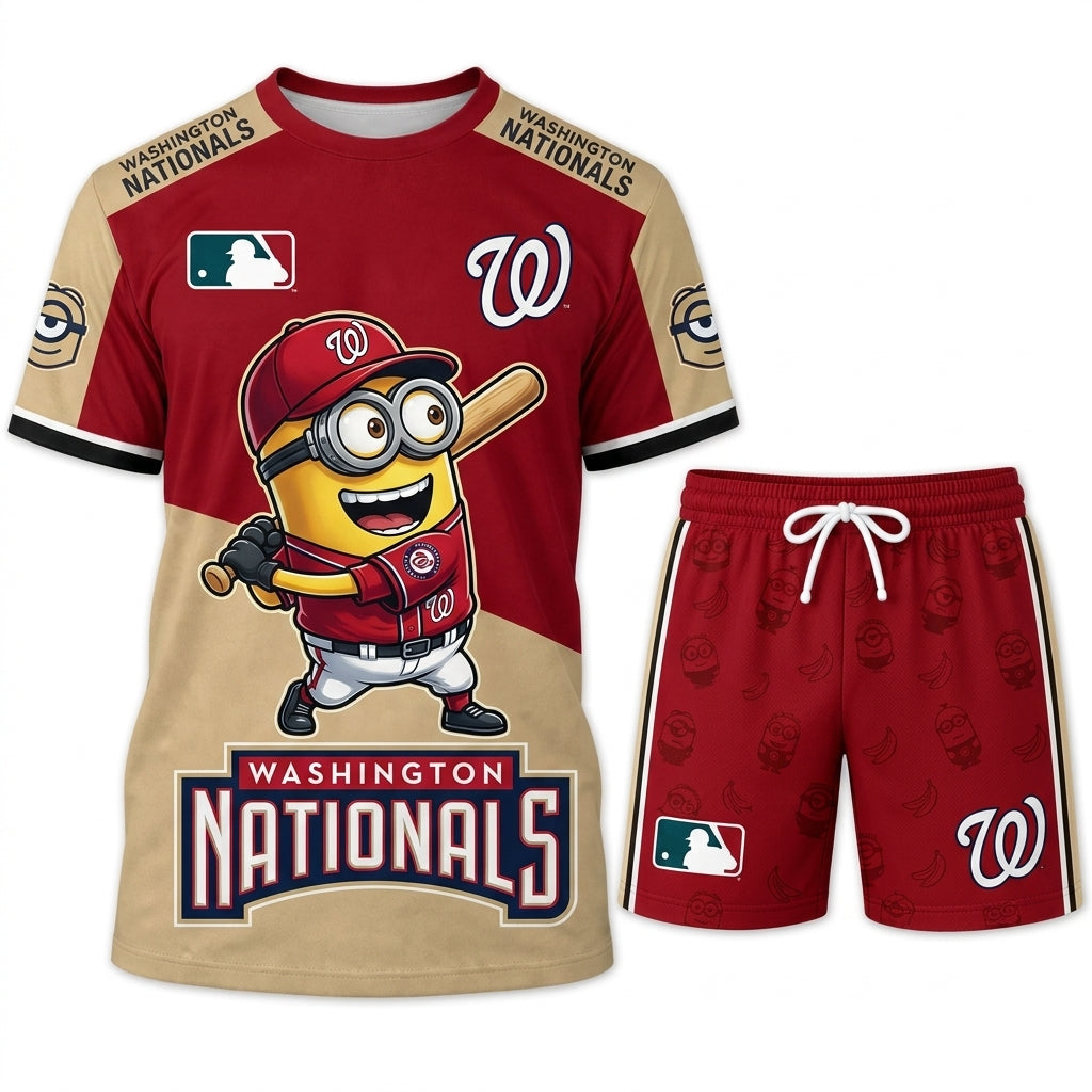 Minions MLB Baseball Fan Set — T-Shirt & Shorts | All 30 Teams Available