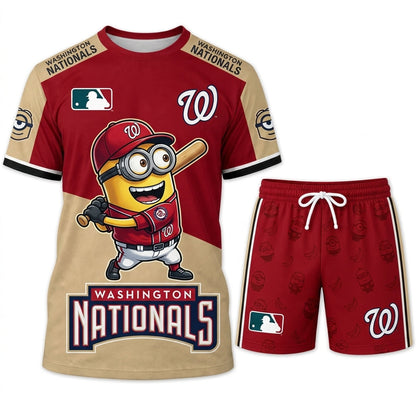 Minions MLB Baseball Fan Set — T-Shirt & Shorts | All 30 Teams Available