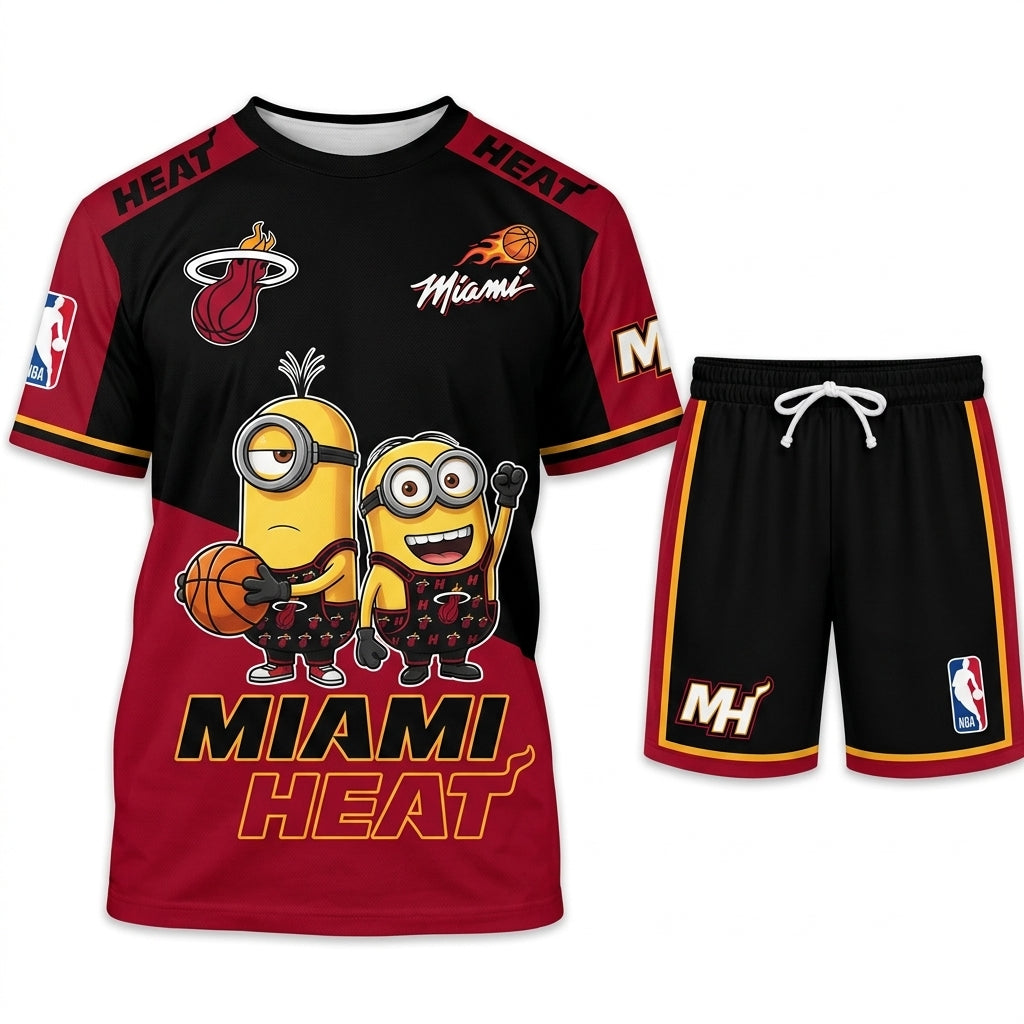 Minions NBA Basketball Fan Set — T-Shirt & Shorts | All 30 Teams Available