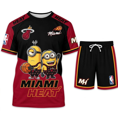 Minions NBA Basketball Fan Set — T-Shirt & Shorts | All 30 Teams Available