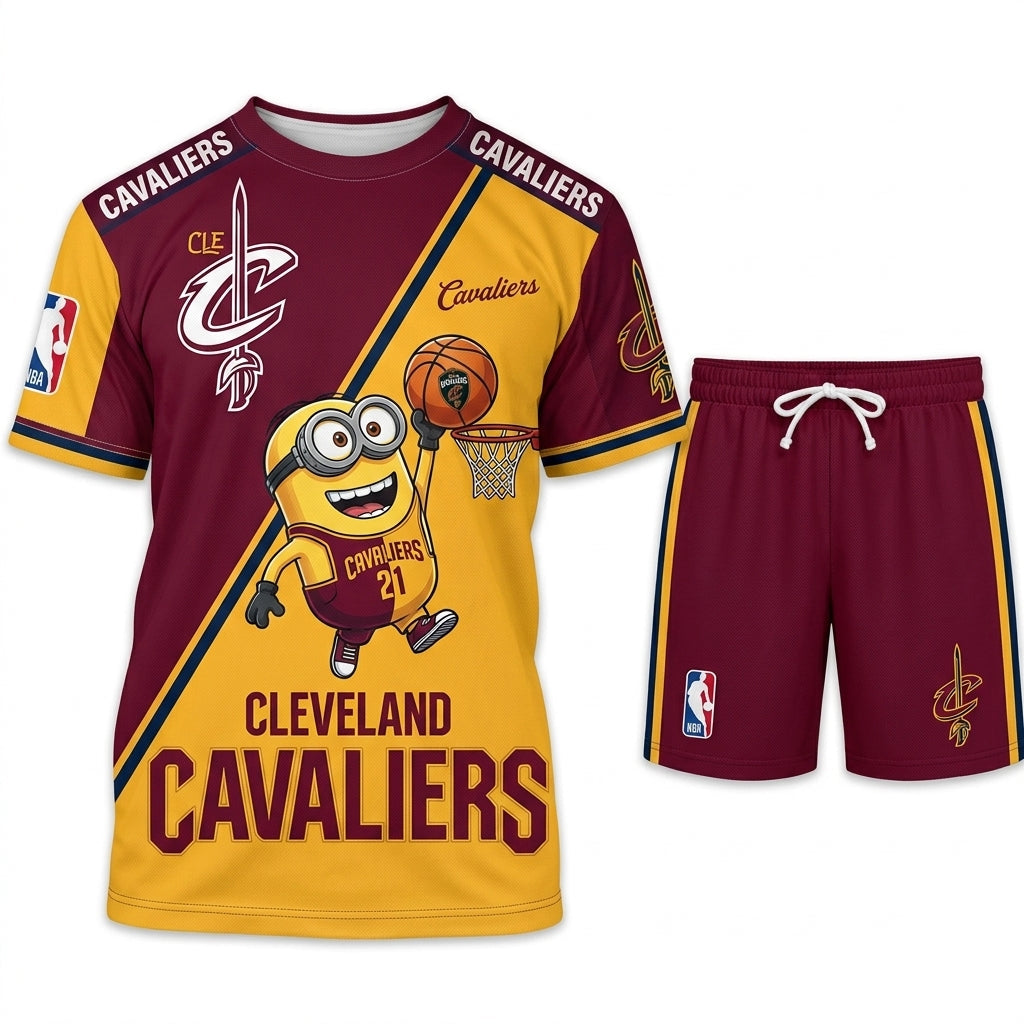 Minions NBA Basketball Fan Set — T-Shirt & Shorts | All 30 Teams Available