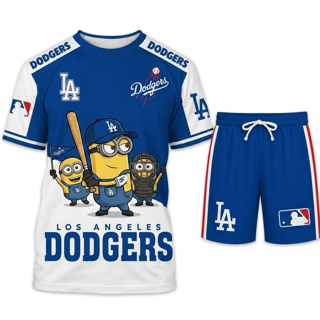 Minions MLB Baseball Fan Set — T-Shirt & Shorts | All 30 Teams Available