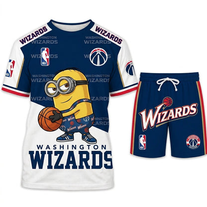 Minions NBA Basketball Fan Set — T-Shirt & Shorts | All 30 Teams Available