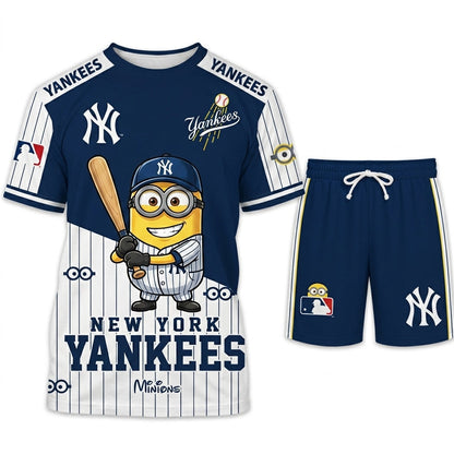 Minions MLB Baseball Fan Set — T-Shirt & Shorts | All 30 Teams Available - Custom Fan Apparel Image 7