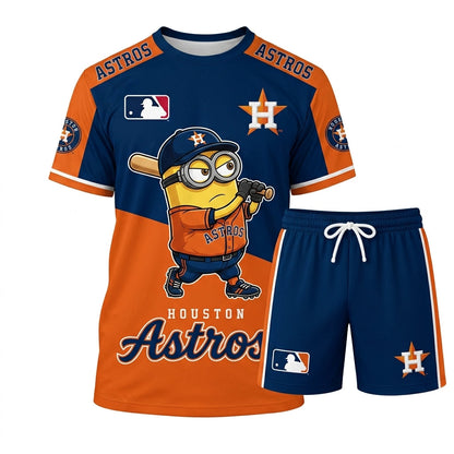 Minions MLB Baseball Fan Set — T-Shirt & Shorts | All 30 Teams Available - Custom Fan Apparel Image 3