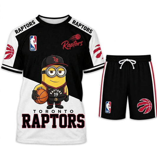 Minions NBA Basketball Fan Set — T-Shirt & Shorts | All 30 Teams Available - Custom Fan Apparel Image 1