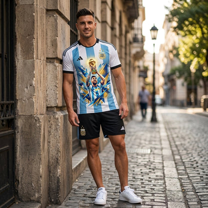 Special Edition Football Legend T-Shirt + Shorts Set — Pink Soccer Fan Outfit - Custom Fan Apparel Image 10