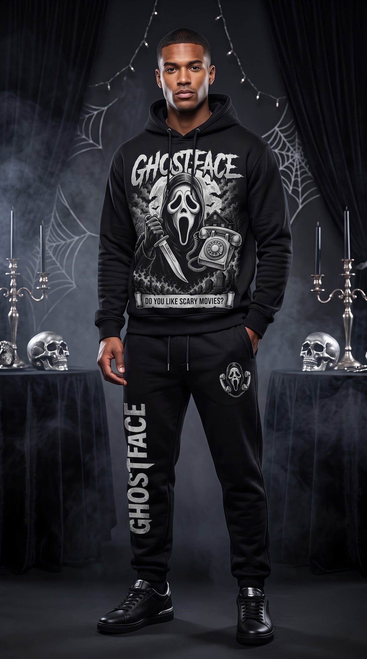 Horror Slashers Squad Halloween Hoodie & Pants Set