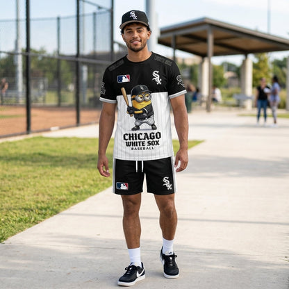 Minions MLB Baseball Fan Set — T-Shirt & Shorts | All 30 Teams Available - Custom Fan Apparel Image 14