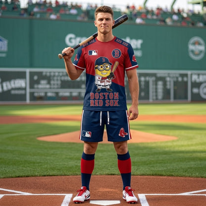 Minions MLB Baseball Fan Set — T-Shirt & Shorts | All 30 Teams Available - Custom Fan Apparel Image 6