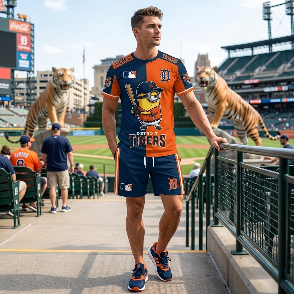 Minions MLB Baseball Fan Set — T-Shirt & Shorts | All 30 Teams Available - Custom Fan Apparel Image 17