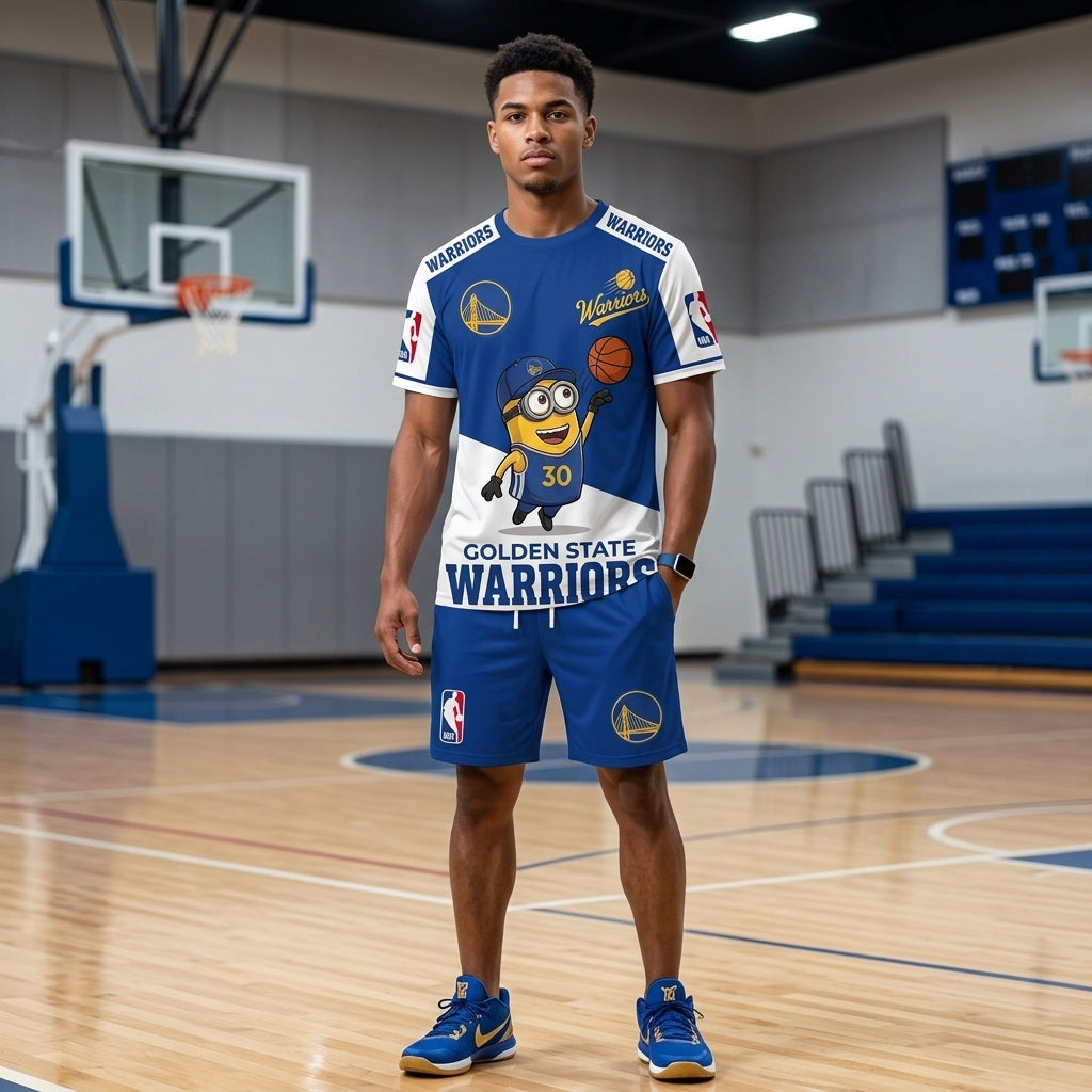 Minions NBA Basketball Fan Set — T-Shirt & Shorts | All 30 Teams Available - Custom Fan Apparel Image 15