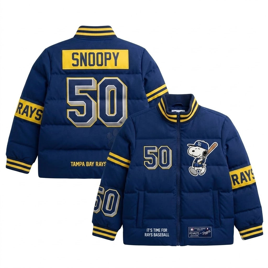 Sport Fan Stand-up Collar Down Jacket | All 30 Teams MLB Available - GIFTS FOR FAN - Custom Fan Apparel Image 4