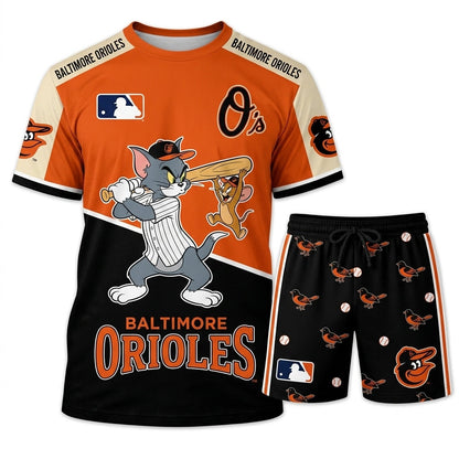All USA Baseball Teams Inspired Fan Set — Graphic T-Shirt And Shorts Combo Outfit - Custom Fan Apparel Image 7