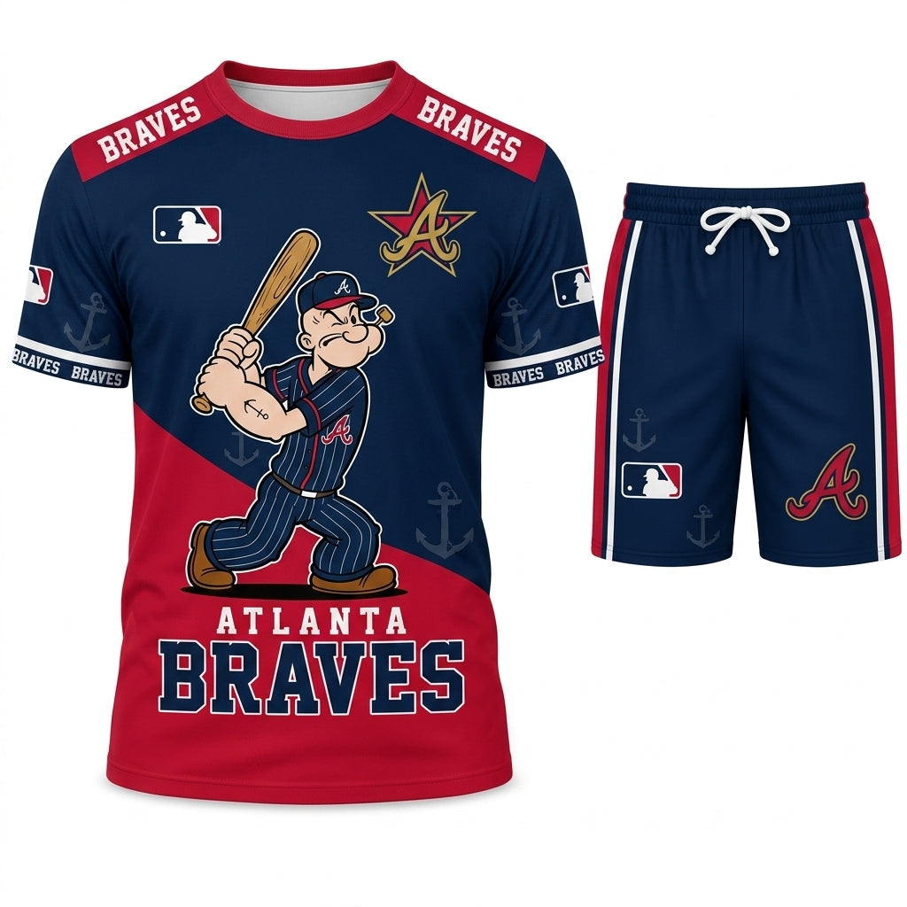 Strong Sailor Baseball Fan T-Shirt And Shorts Set — Sport Outfit Combo | 30 Teams Available