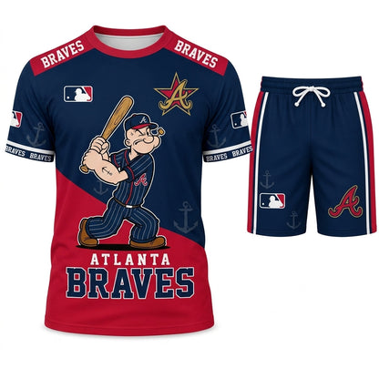 Strong Sailor Baseball Fan T-Shirt And Shorts Set — Sport Outfit Combo | 30 Teams Available