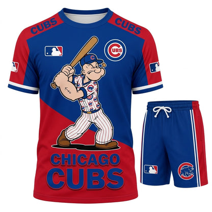 Strong Sailor Baseball Fan T-Shirt And Shorts Set — Sport Outfit Combo | 30 Teams Available