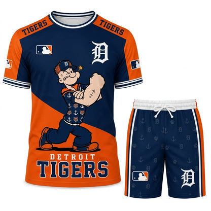 Strong Sailor Baseball Fan T-Shirt And Shorts Set — Sport Outfit Combo | 30 Teams Available