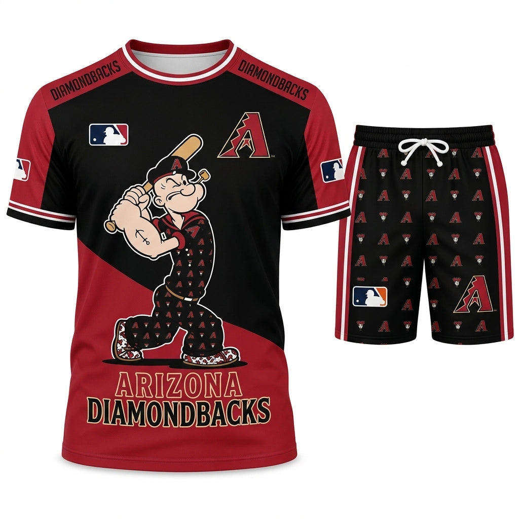 Strong Sailor Baseball Fan T-Shirt And Shorts Set — Sport Outfit Combo | 30 Teams Available