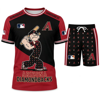 Strong Sailor Baseball Fan T-Shirt And Shorts Set — Sport Outfit Combo | 30 Teams Available