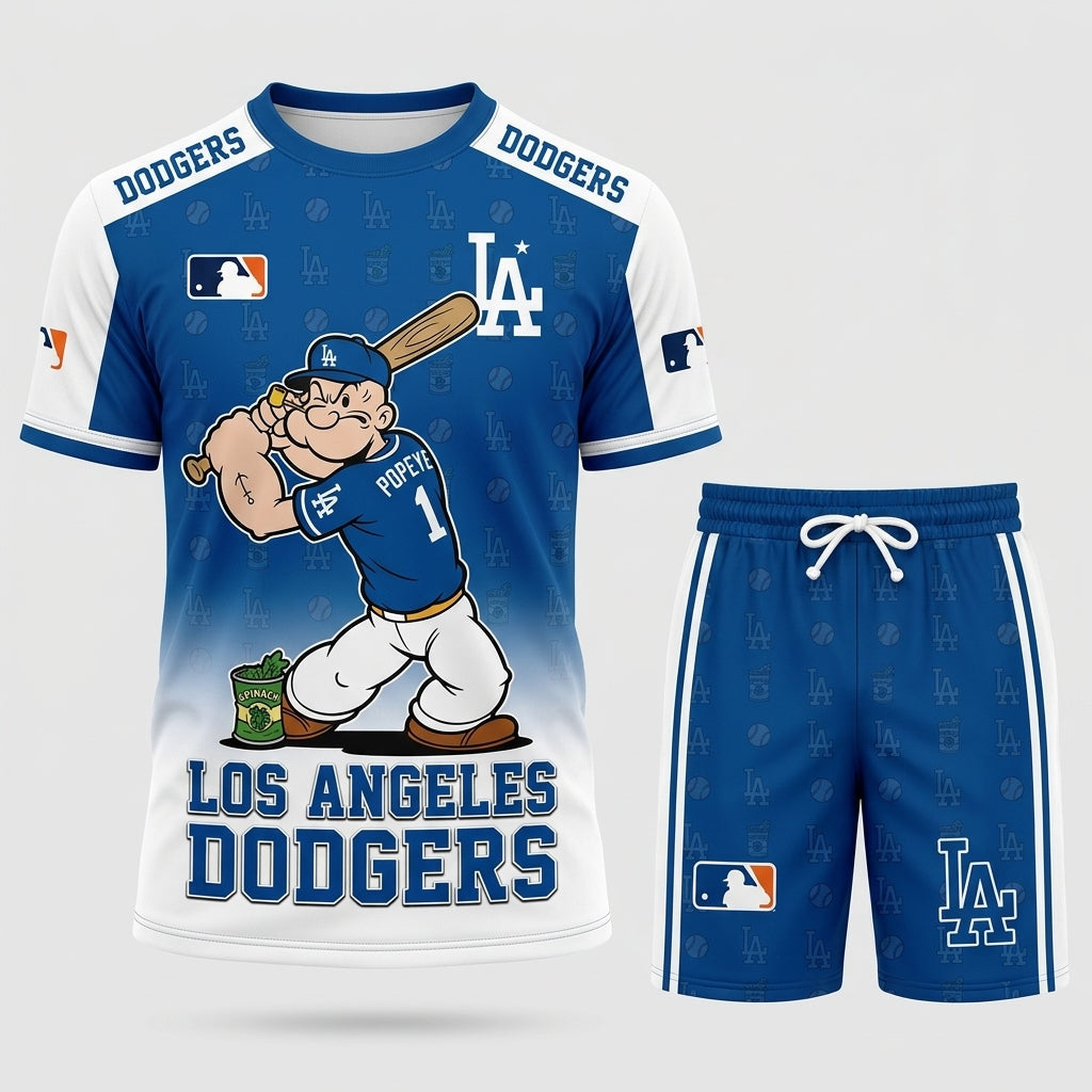 Strong Sailor Baseball Fan T-Shirt And Shorts Set — Sport Outfit Combo | 30 Teams Available