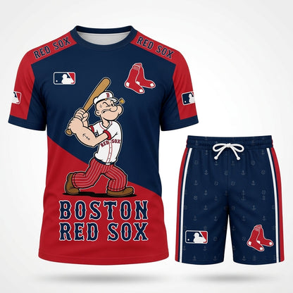 Strong Sailor Baseball Fan T-Shirt And Shorts Set — Sport Outfit Combo | 30 Teams Available - Custom Fan Apparel Image 7