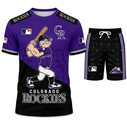 Strong Sailor Baseball Fan T-Shirt And Shorts Set — Sport Outfit Combo | 30 Teams Available - Custom Fan Apparel Image 11