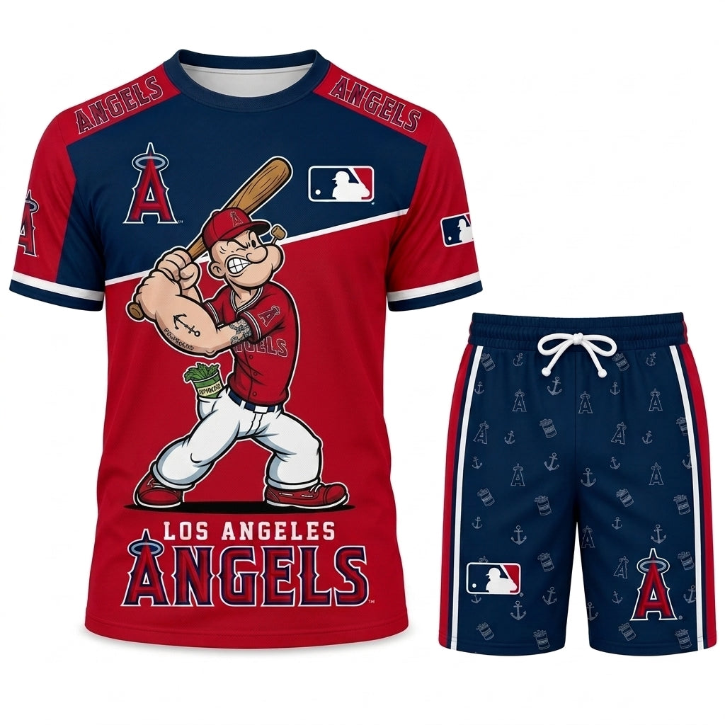 Strong Sailor Baseball Fan T-Shirt And Shorts Set — Sport Outfit Combo | 30 Teams Available