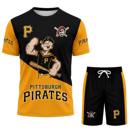 Strong Sailor Baseball Fan T-Shirt And Shorts Set — Sport Outfit Combo | 30 Teams Available - Custom Fan Apparel Image 13