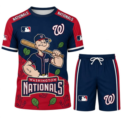 Strong Sailor Baseball Fan T-Shirt And Shorts Set — Sport Outfit Combo | 30 Teams Available - Custom Fan Apparel Image 15