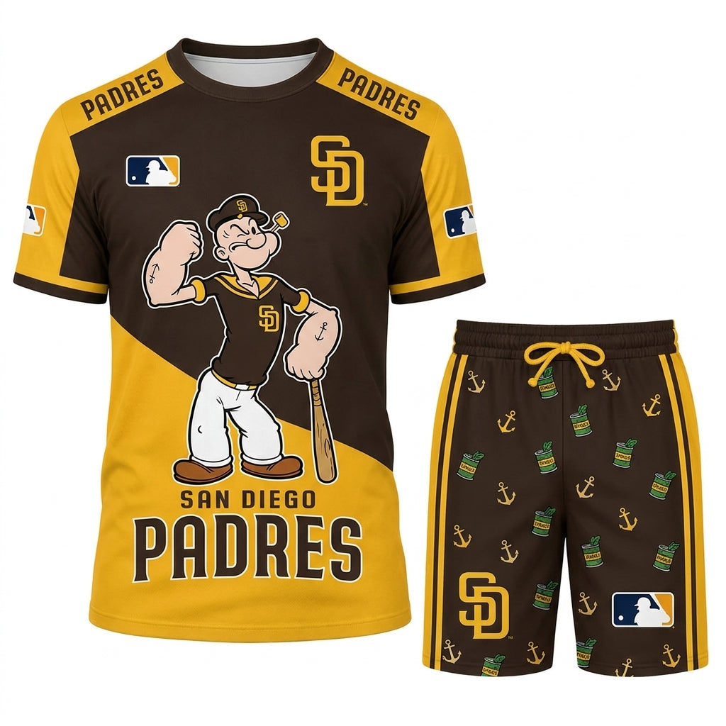 Strong Sailor Baseball Fan T-Shirt And Shorts Set — Sport Outfit Combo | 30 Teams Available - Custom Fan Apparel Image 17